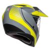 AGV AX9 Pacific Road (matná) adventure helma šedá/fluo-žlutá vel.XS